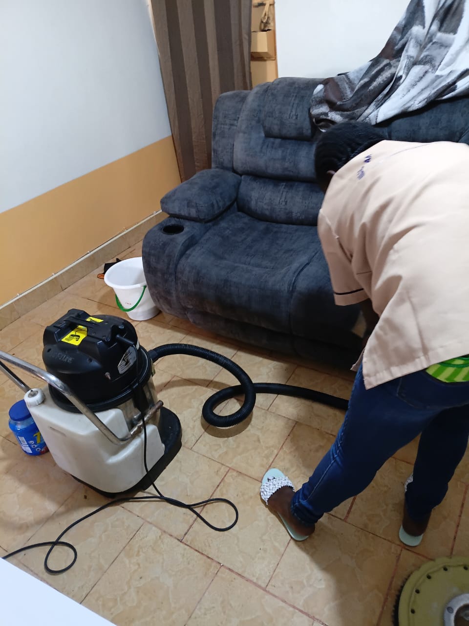 Before Sofa Cleaning